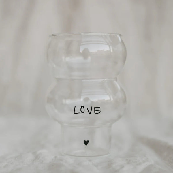 Double Bubble Glas "Love"
