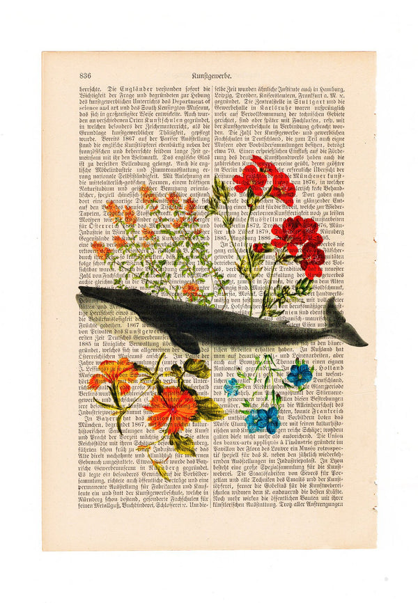 Kunstdruck - Flower Whale