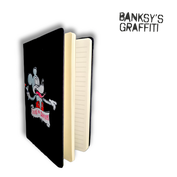 Banksy A5 Notizheft - Mickey Living the Dream