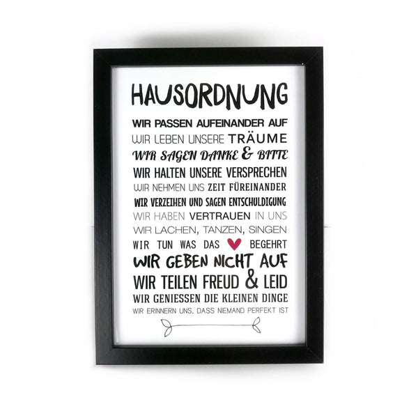 Print Hausordnung