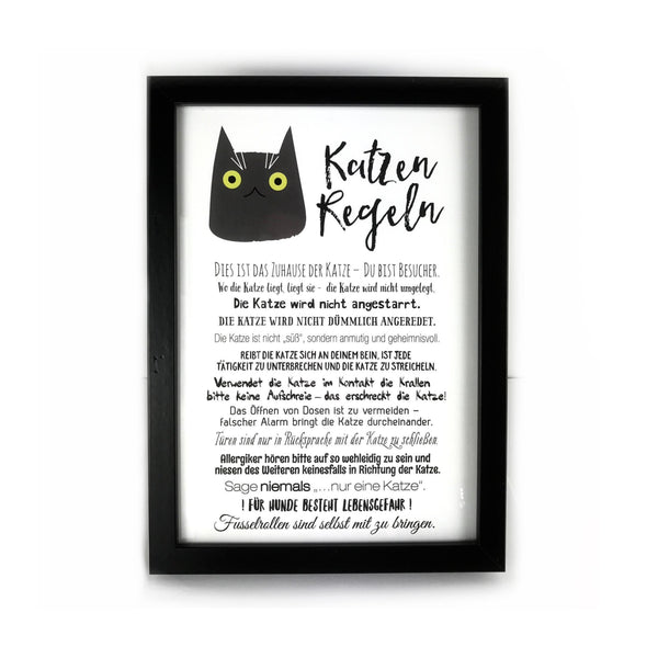 Print A4: Katzen Regeln