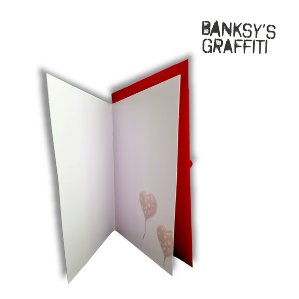 Banksy Greeting Card - Bandaged Heart