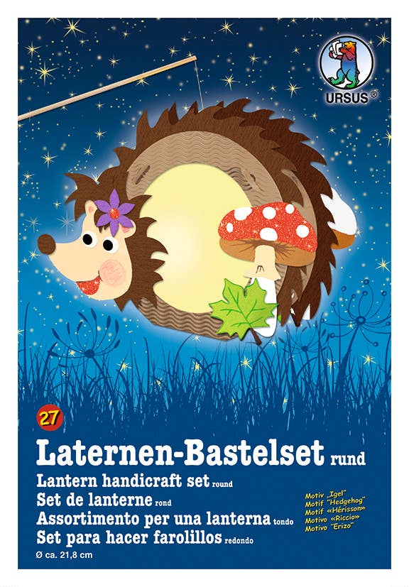 Laternen-Bastelset "Igel"