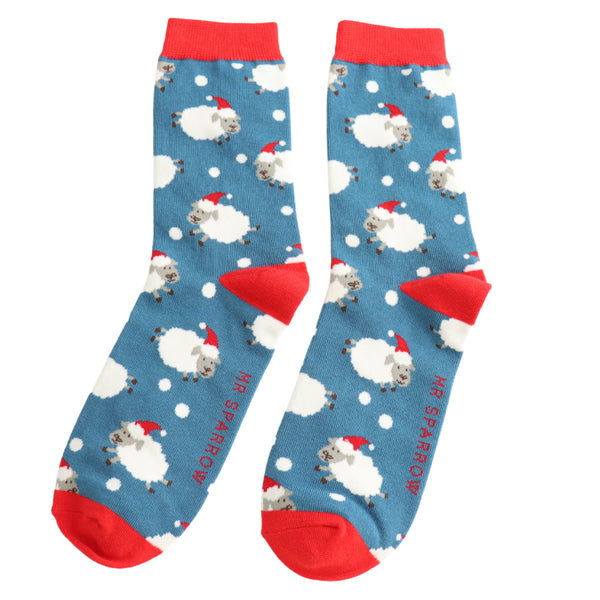 Weihnachtliche Bambus Socken für den Mann