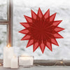 Transparentpapier Faltblätter rot