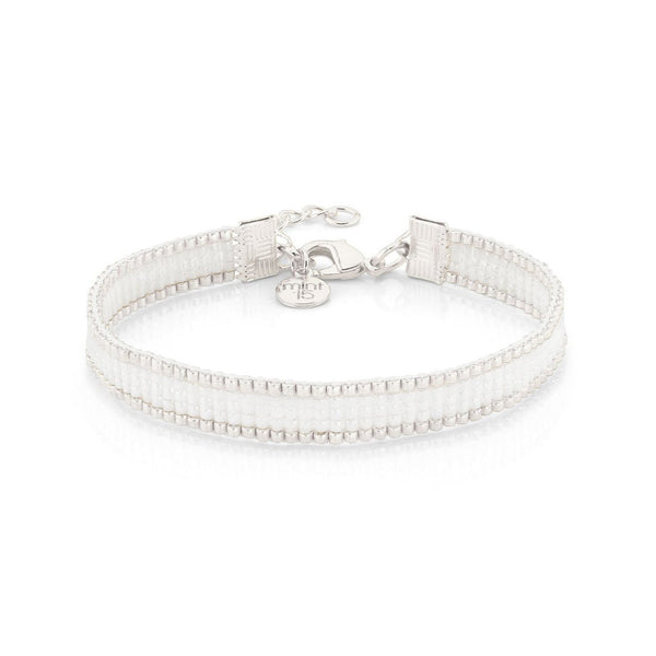 Armband Simplicity Shiny White