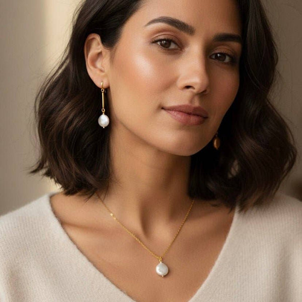 Halskette Keshi Perle