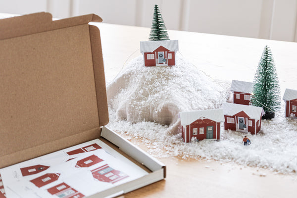 DIY Adventskalender - Schwedisches Adventsdorf