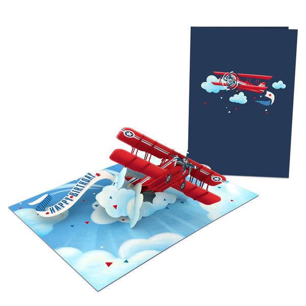 Happy Birthday Flugzeug Pop-Up