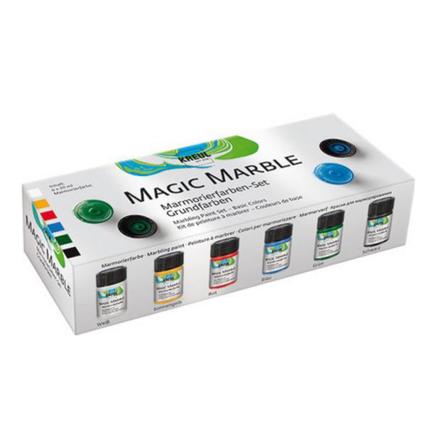 KREUL Magic Marble Marmorierfarben Set Grundfarben