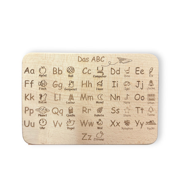 Frühstücksbrettchen ABC