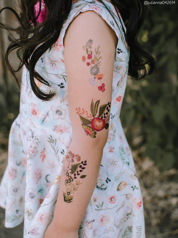 Fake Tattoo Pastell Bloom