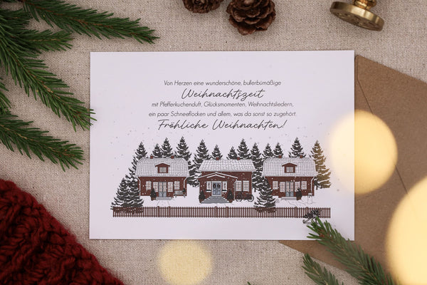 Postkarte Bullerbumäßige Weihnachtszeit