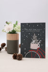 Postkarte Von mir aus können wir mit der Weihnachtszeit anfangen...