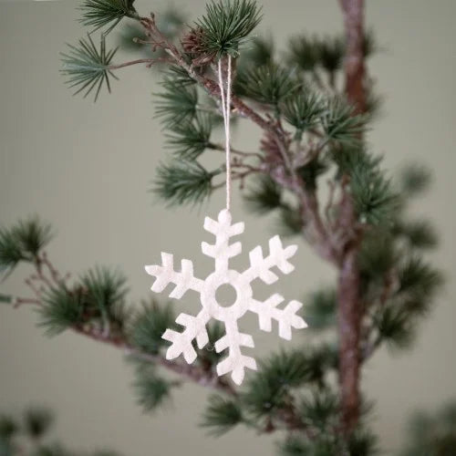 Filz Anhänger Schneeflocke