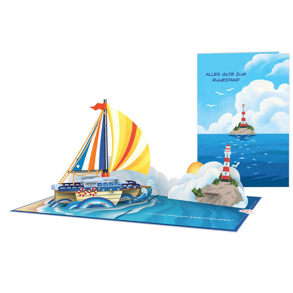 Segelschiff Auf zu neuen Abenteuern Pop-Up