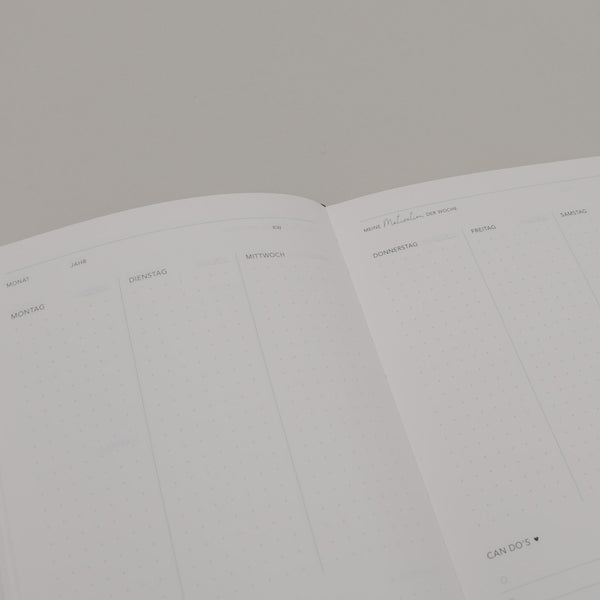 Undatierter Terminkalender Eulenschnitt