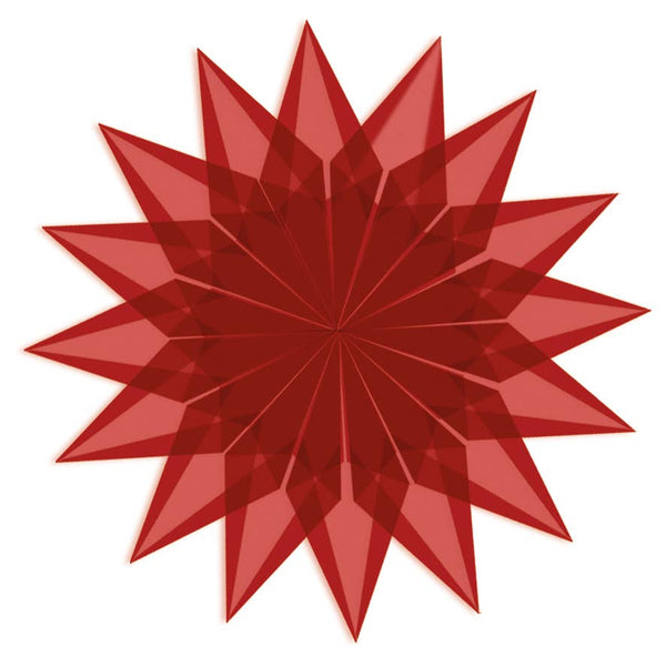 Transparentpapier Faltblätter rot