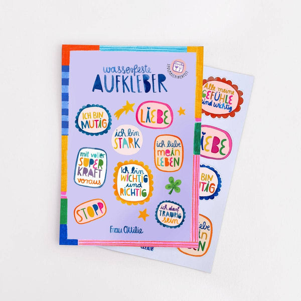 Spülmaschinenfeste Sticker *Affirmationen*