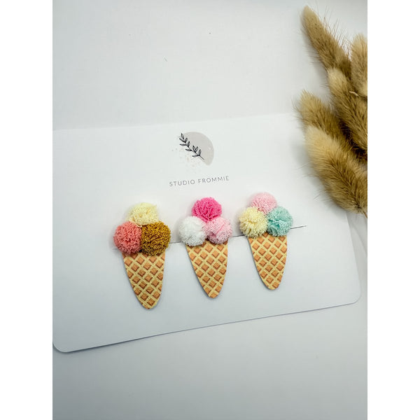 Haarspangen Set Eiswaffel