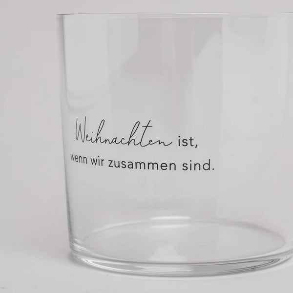 Glas Weihnachten ist...