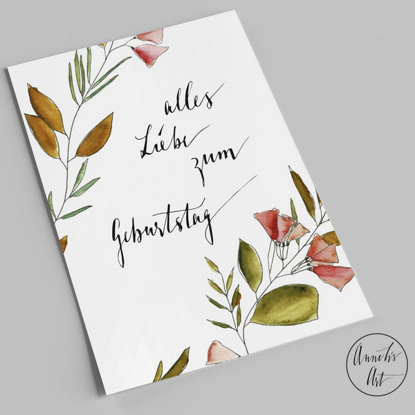 Postkarte Alles Liebe