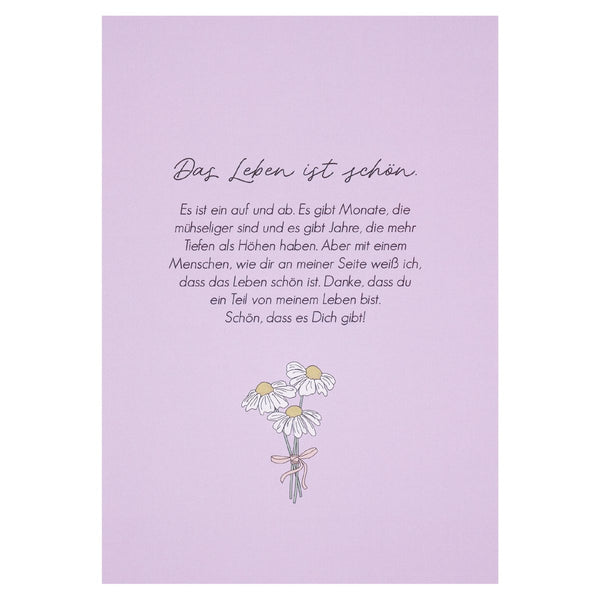 Postkarte Das Leben ist schön