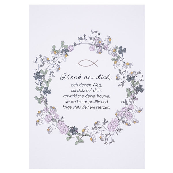 Postkarte Glaub an Dich