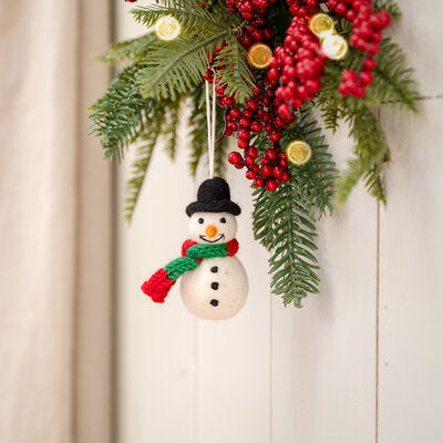 Filz Anhänger Schneemann