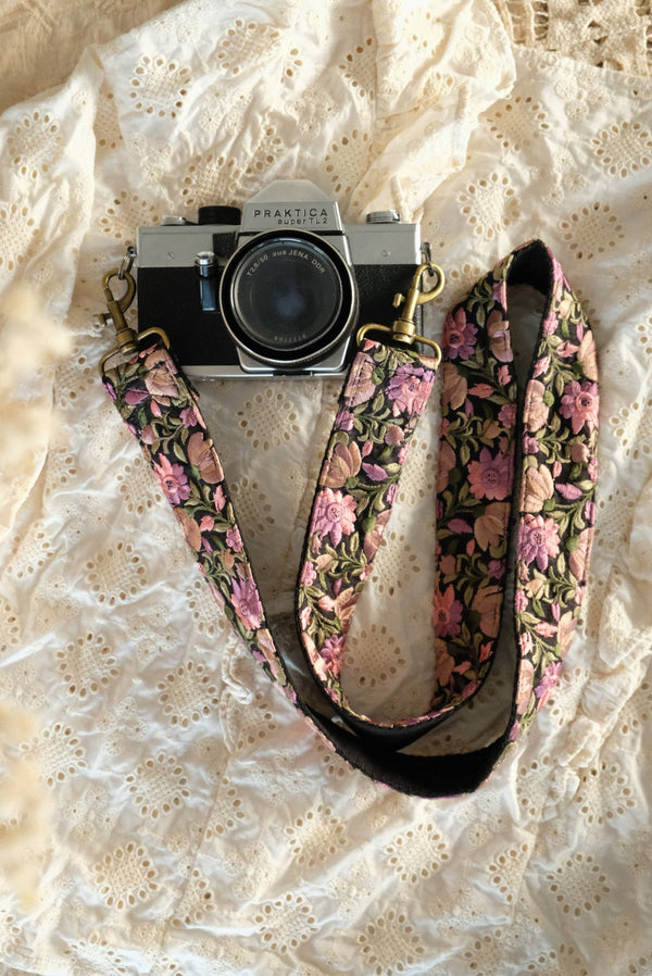 Taschen - Handy - Kamera - Gurt Flora violett