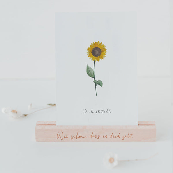 Postkarte Sonnenblume