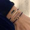 blaues Armband mit Miyuki Perlen