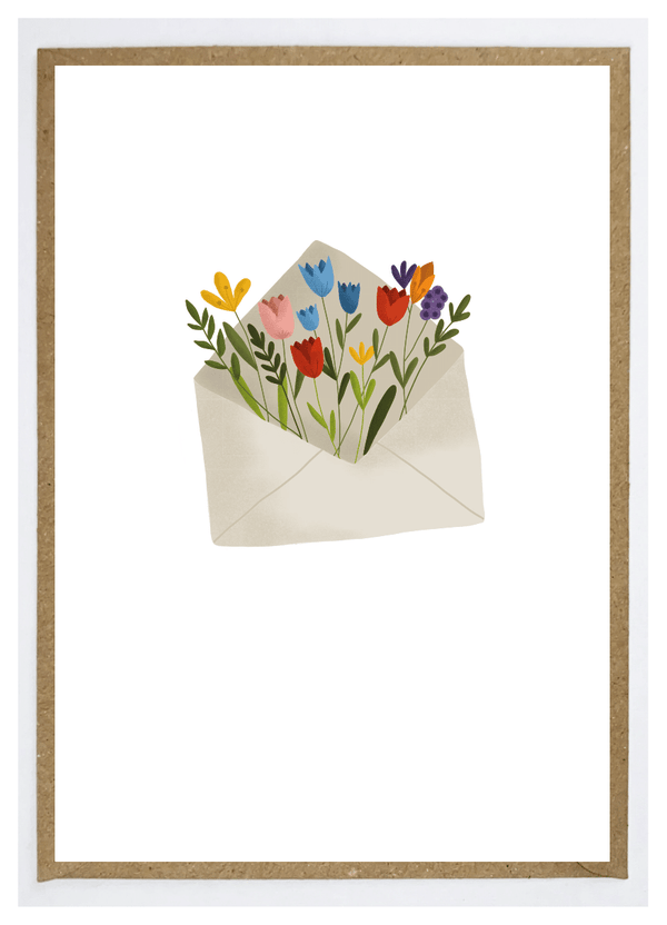 Klappkarte Blumenbrief