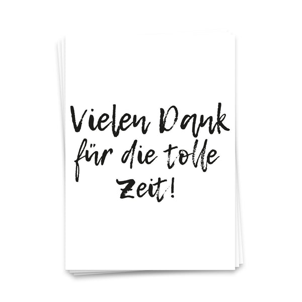 Karte Vielen Dank für die tolle Zeit