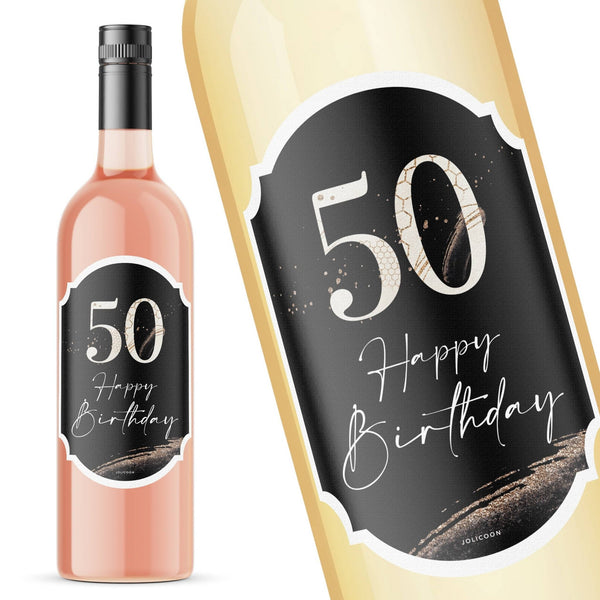 Flaschenetikett : 50 Geburtstag