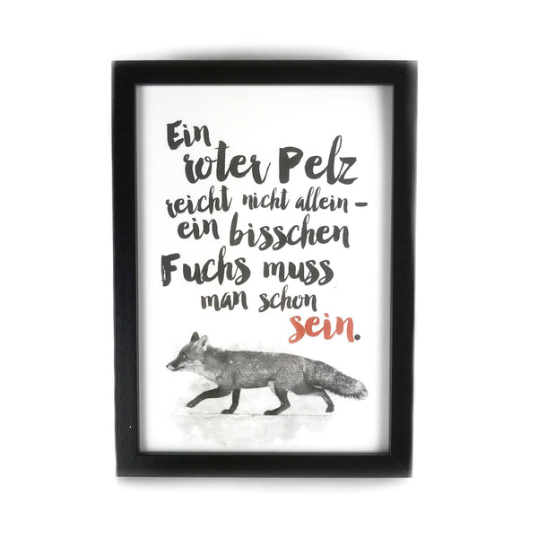 Print Ein bisschen Fuchs