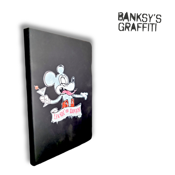 Banksy A5 Notizheft - Mickey Living the Dream
