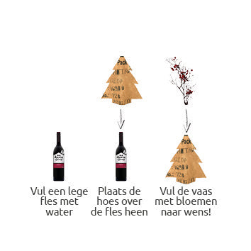 Tannenvase aus recycling Teebeuteln