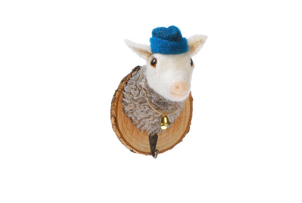 Kleiderhaken Schaf mit Mütze