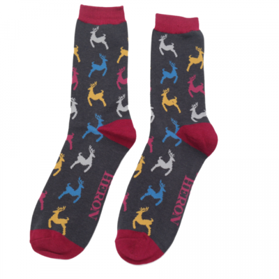 Weihnachtliche Bambus Socken für den Mann